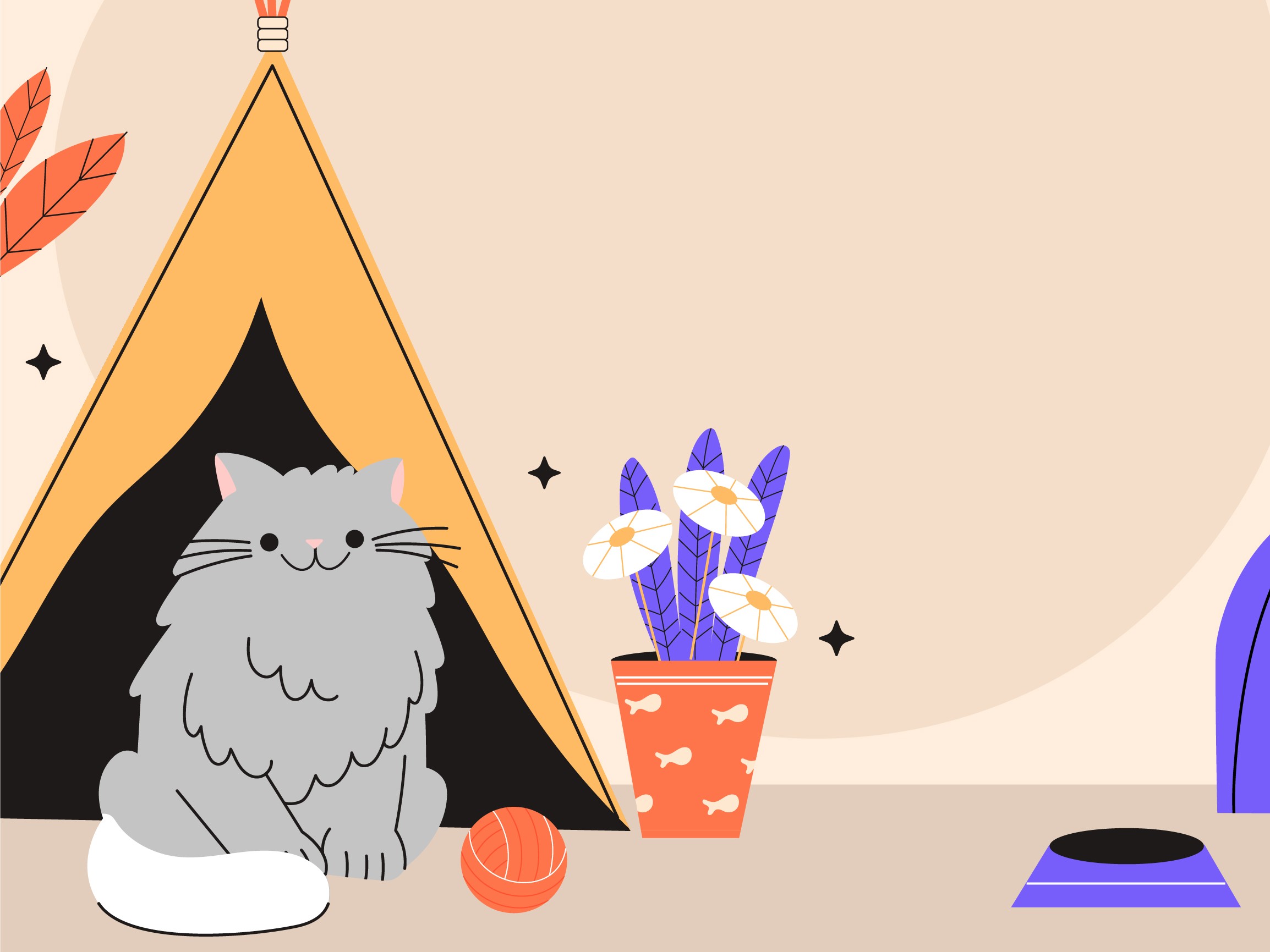 CatBNB Meowtopia cat hotel hero